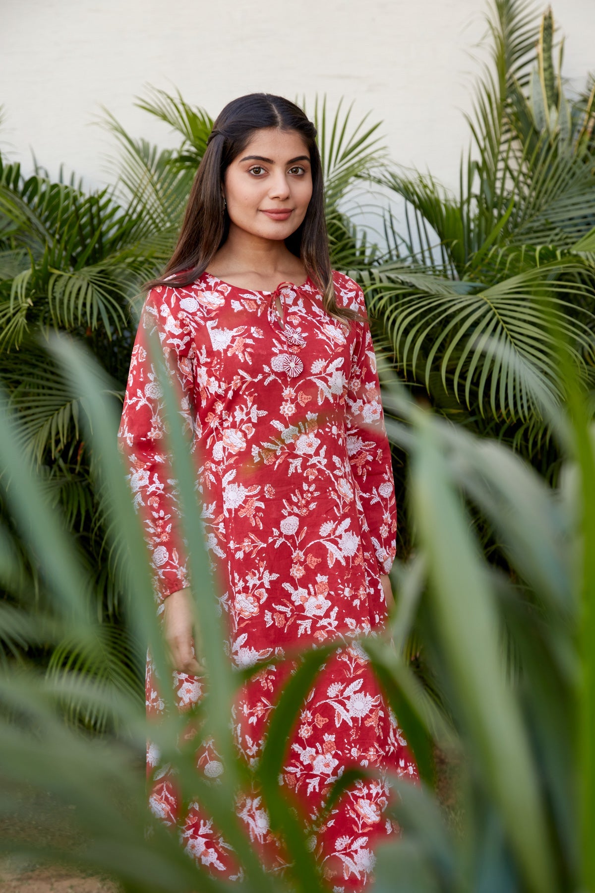 Floral Print Cotton Kurta Set | NR